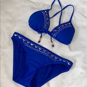 Blue bikini